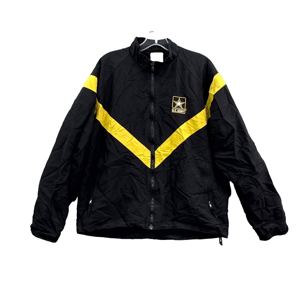 US Army PT Jacket Unisex M Black Training Military Army Physical Fitness Uniform